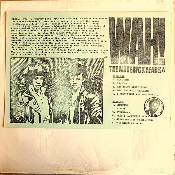 Wah! - Maverick Years 80-81 - Used Vinyl Record