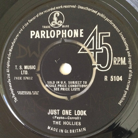 The Hollies - Just One Look - Used Vinyl Record 7"