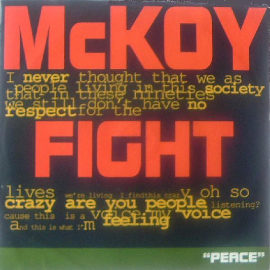 McKoy - Fight - Used Vinyl Record 7"