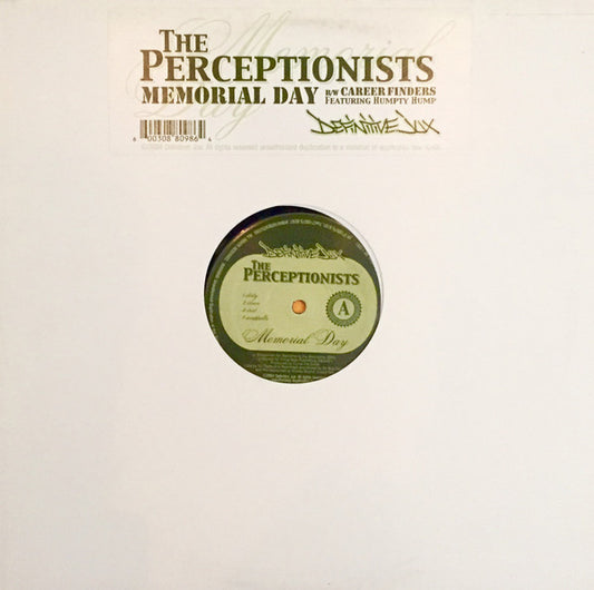 The Perceptionists - Memorial Day - Used Vinyl Record 12"