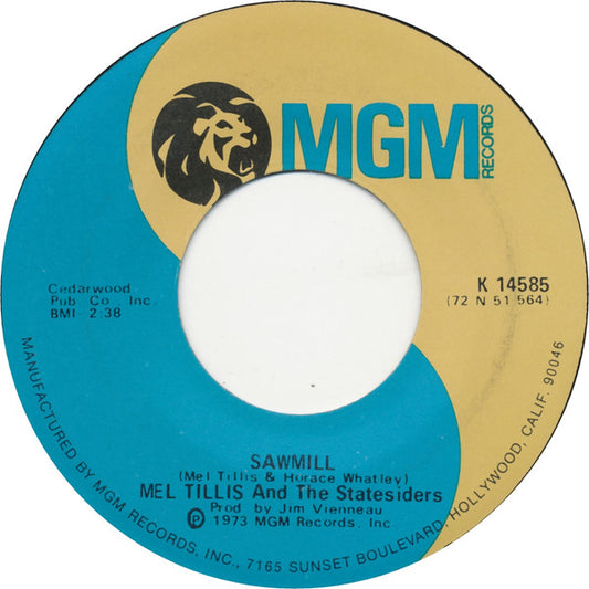 Mel Tillis - Sawmill - Used Vinyl Record 7"