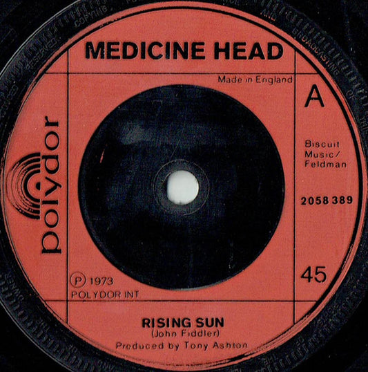 Medicine Head - Rising Sun - Used Vinyl Record 7"