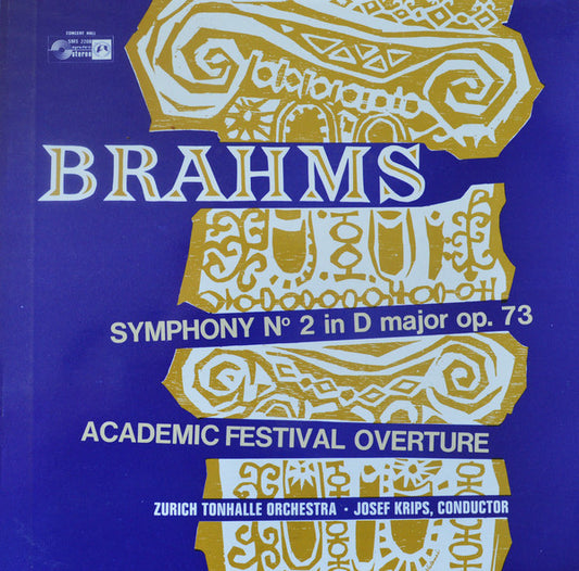 Tonhalle-Orchester Z - Brahms: Symphony No. 2 In D Major, Op. 73 / Ac
