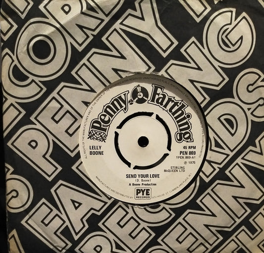 Lelly Boone - Send Your Love - Used Vinyl Record 7"