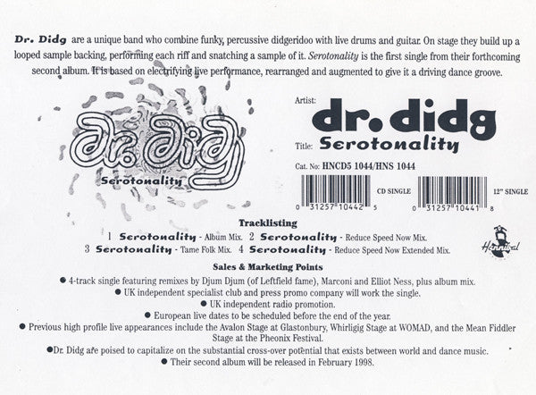Dr. Didg - Serotonality - Used Vinyl Record 12"