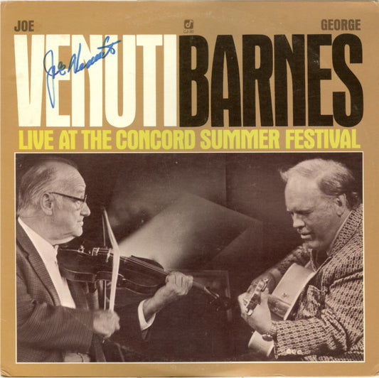 Joe Venuti - Live At The Concord Summer Festival - Used Vinyl Record