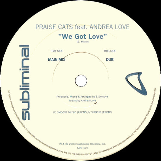 Praise Cats - We Got Love - Used Vinyl Record 12"