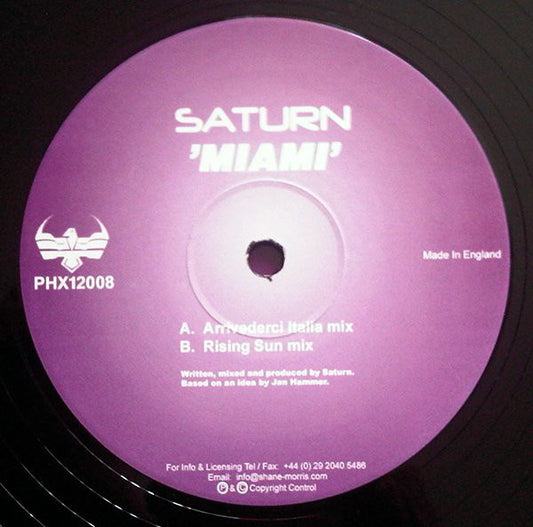 Saturn - Miami - Used Vinyl Record 12"