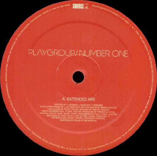 Playgroup - Number One - Used Vinyl Record 12"