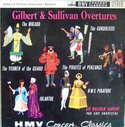 Sir Malcolm Sargent - Gilbert & Sullivan Overtures - Used Vinyl Recor