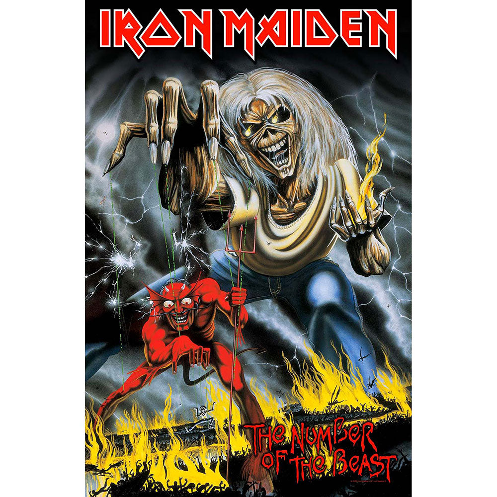 Iron Maiden - Textile Poster: Number Of The Beast - Art Posters