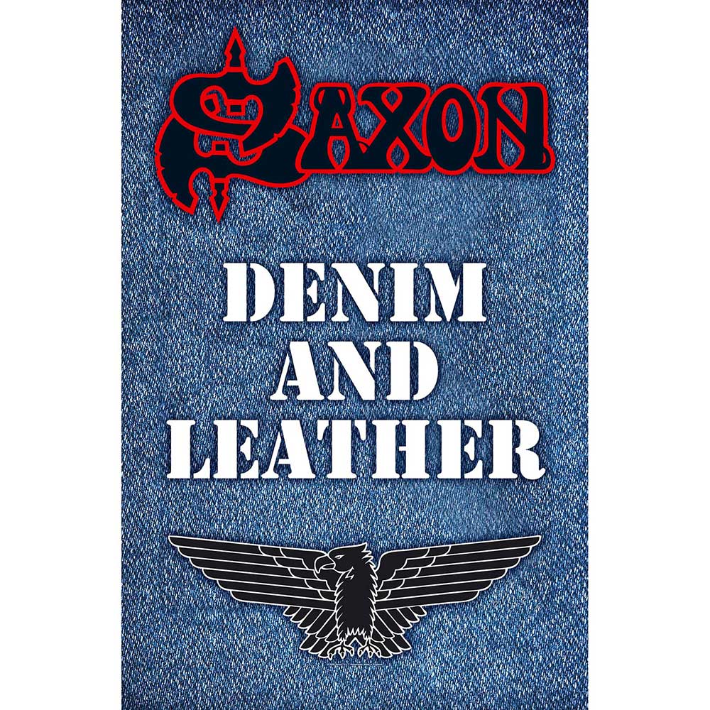 Saxon - Textile Poster: Denim & Leather - Art Posters