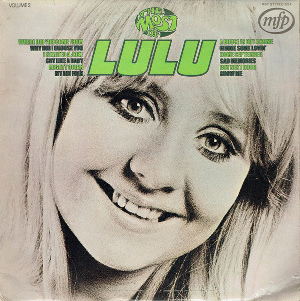 Lulu - The Most Of Lulu (Volume 2) - Used Vinyl Record