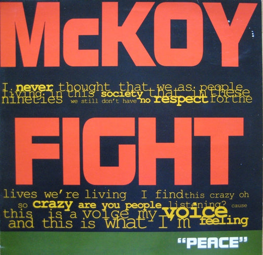 McKoy - Fight - Used Vinyl Record 12"