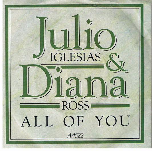 Julio Iglesias - All Of You - Used Vinyl Record 7"