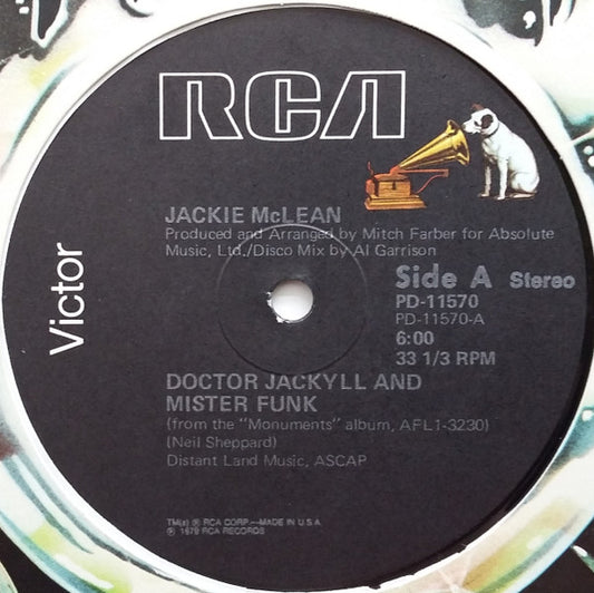 Jackie McLean - Doctor Jackyll And Mister Funk - Used Vinyl Record 12"