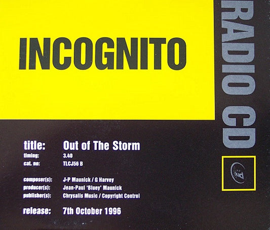 Incognito - Out Of The Storm - Used CD