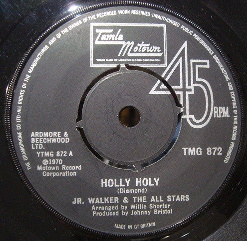 Junior Walker & The - Holly Holy - Used Vinyl Record 7"