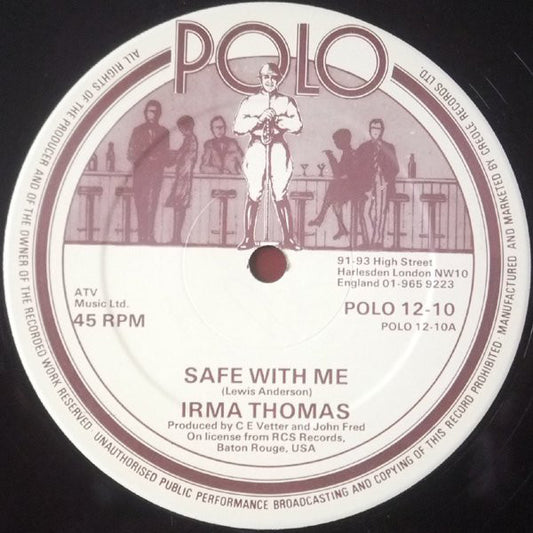 Irma Thomas - Safe With Me - Used Vinyl Record 12"