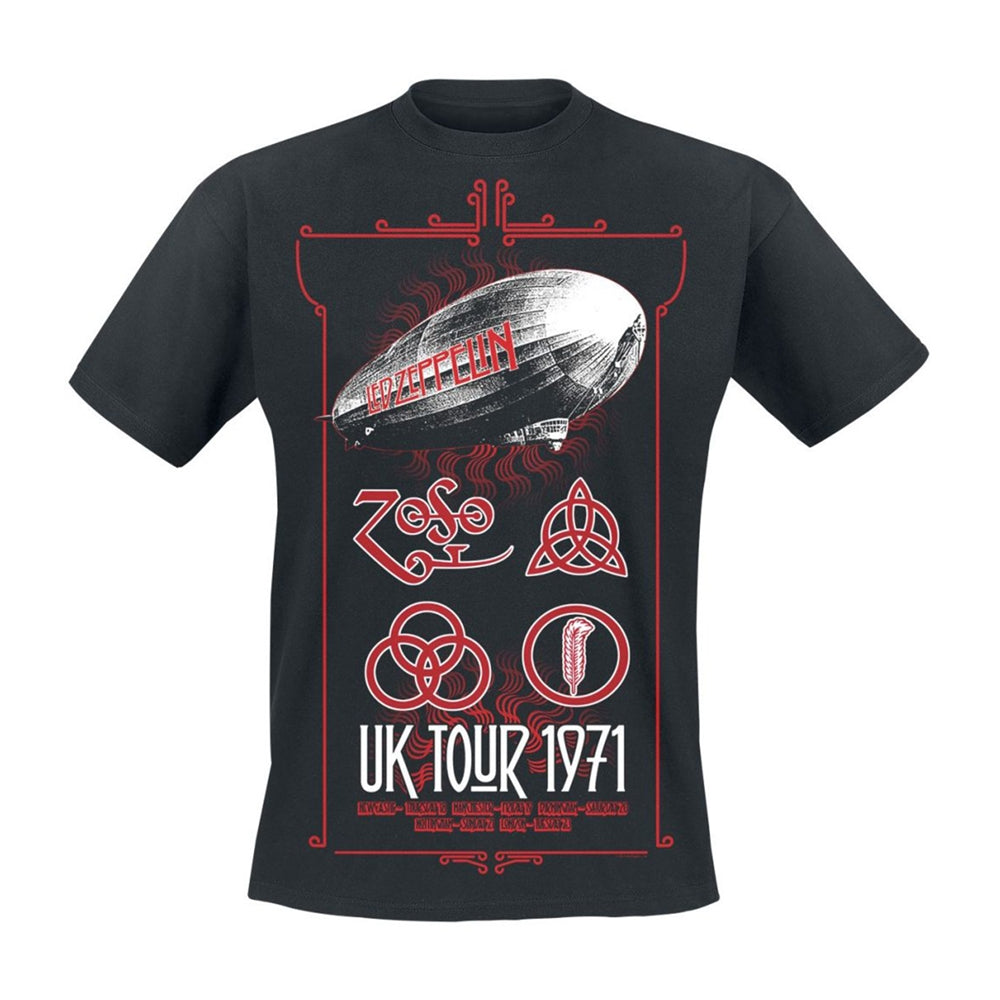 LED ZEPPELIN - UK TOUR 1971 - tshirt - Unisex - T Shirt - XX-Large