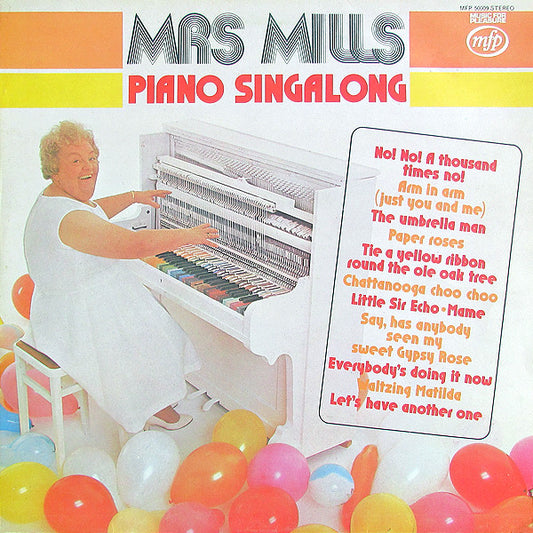 Mrs. Mills - Piano Singalong - Used Vinyl Record