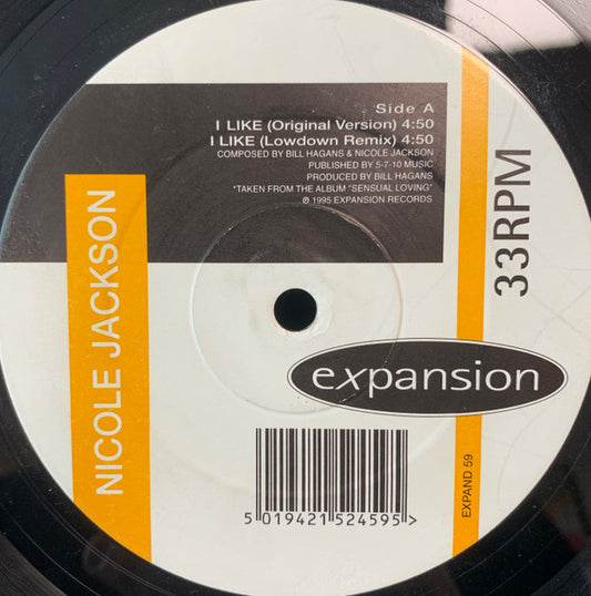Nicole Jackson - I Like - Used Vinyl Record 12"
