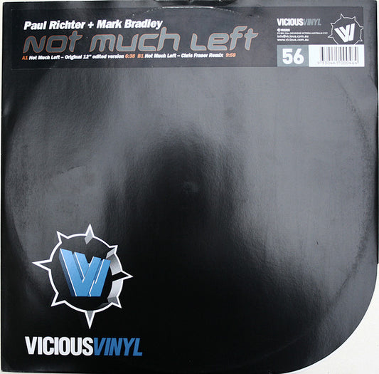 Paul Richter - Not Much Left - Used Vinyl Record 12"