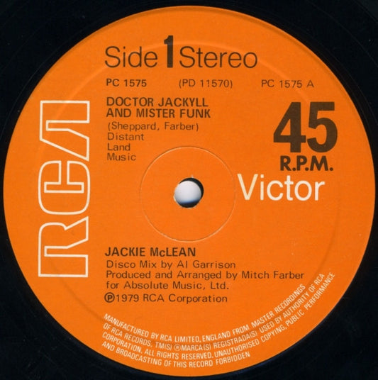 Jackie McLean - Doctor Jackyll And Mister Funk - Used Vinyl Record 12"