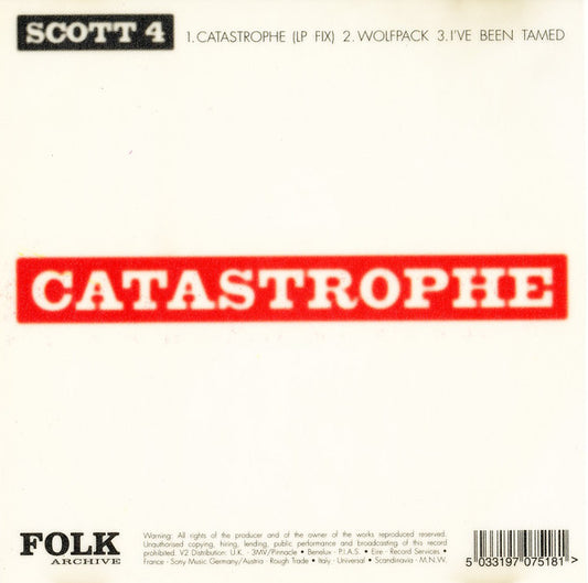 Scott 4 - Catastrophe - Used CD