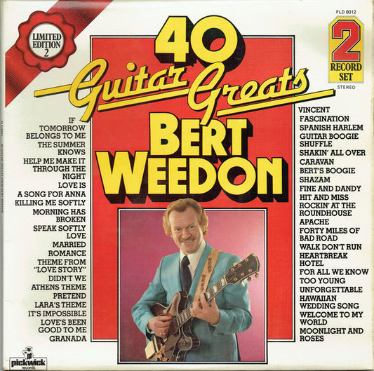Bert Weedon - 40 Guitar Greats - Used Vinyl Record