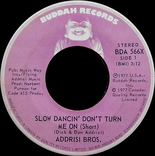 Addrisi Brothers - Slow Dancin' Don't Turn Me On - Used Vinyl Record