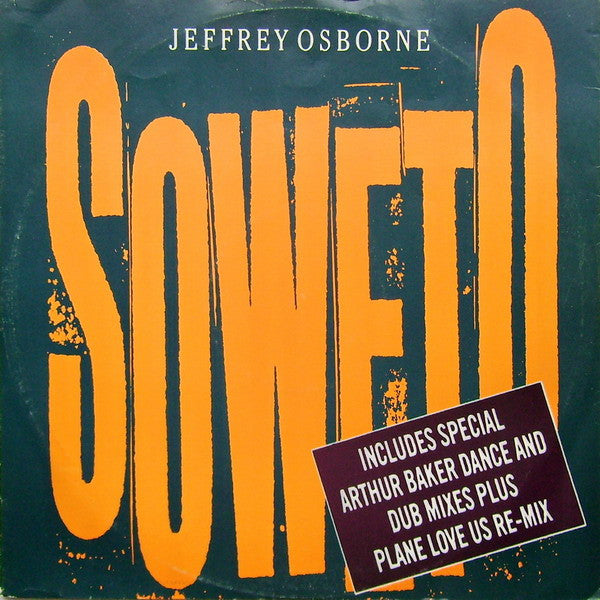Jeffrey Osborne - Soweto - Used Vinyl Record 12"