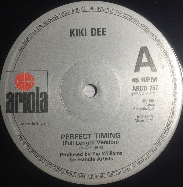 Kiki Dee - Perfect Timing - Used Vinyl Record 12"