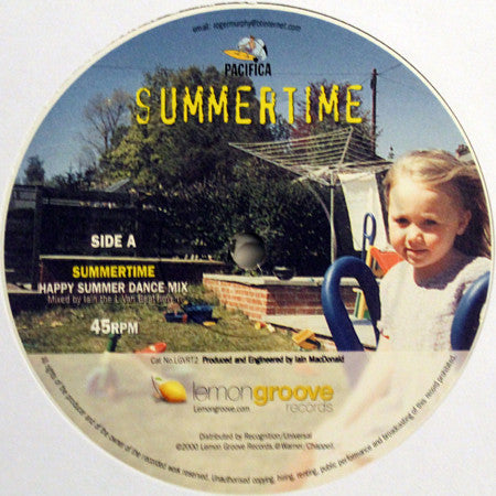 Pacifica - Summertime - Used Vinyl Record 12"