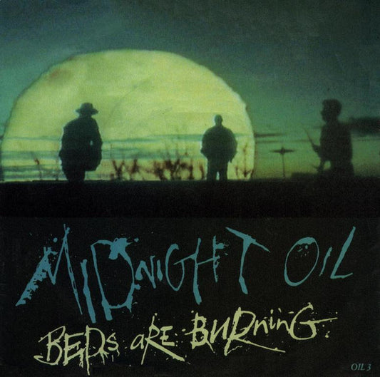 Midnight Oil - Beds Are Burning - Used Vinyl Record 7"
