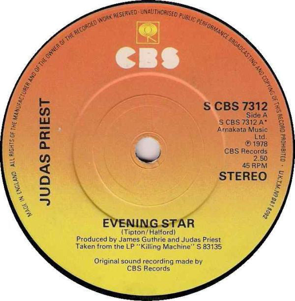 Judas Priest - Evening Star - Used Vinyl Record 7"
