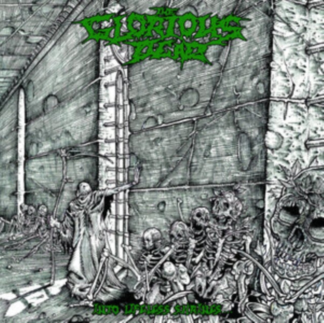 GLORIOUS DEAD - INTO LIFELESS SHRINES (WHITE/GREY/GREEN/BLACK SPLATTER
