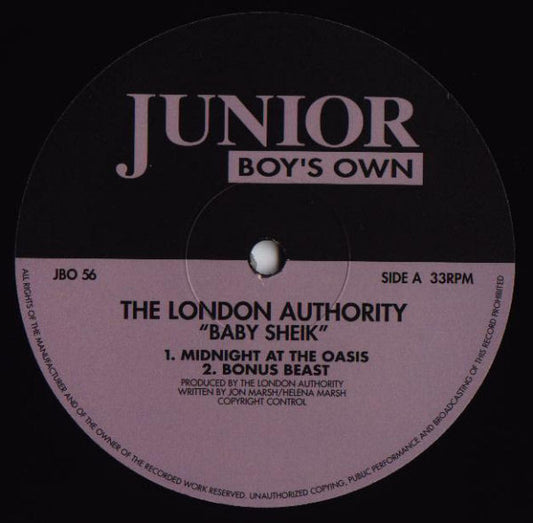 The London Authority - Baby Sheik - Used Vinyl Record 12"