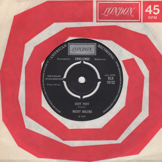 Micky Dolenz - Huff Puff / Fate - Used Vinyl Record 7"