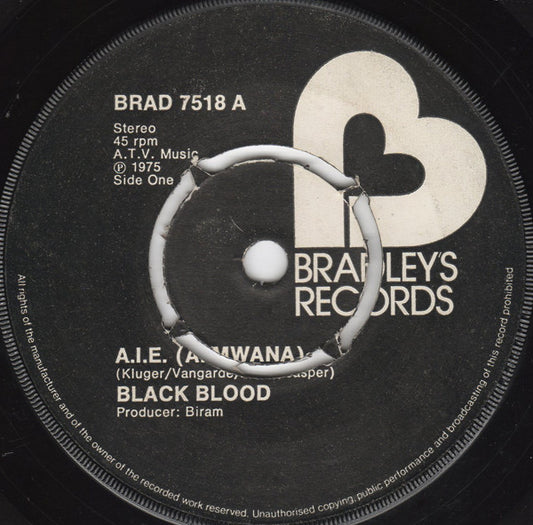 Black Blood - A. I. E. (A. Mwana) / Marie-Therese - Used Vinyl Record