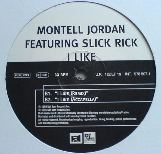 Montell Jordan - I Like - Used Vinyl Record 12"