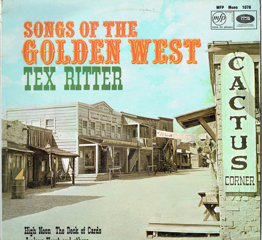 Tex Ritter - Songs Of The Golden West - Used Vinyl Record