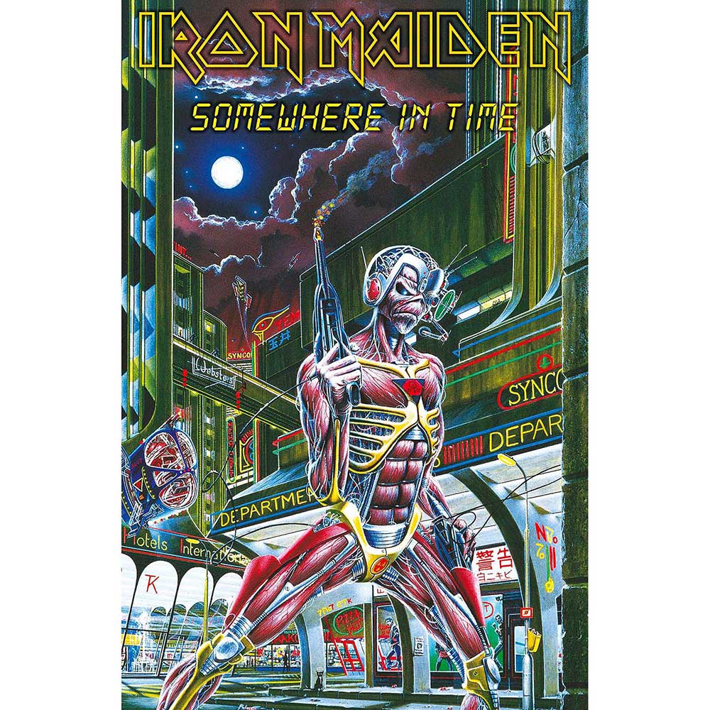 Iron Maiden - Textile Poster: Somewhere In Time - Art Posters
