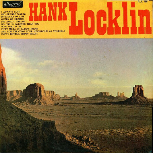 Hank Locklin - Hank Locklin - Used Vinyl Record