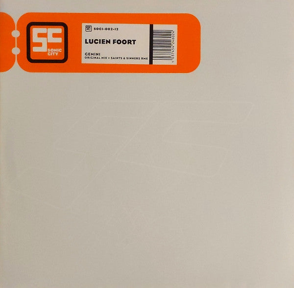 Lucien Foort - Gemini - Used Vinyl Record 12"