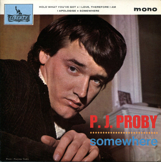P.J. Proby - Somewhere - Used Vinyl Record 7"