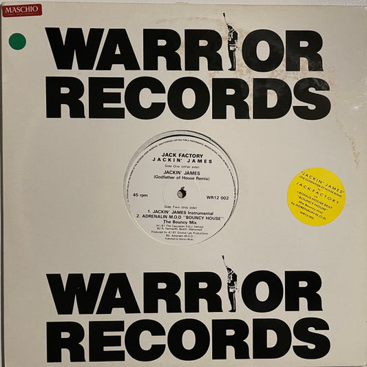 Jack Factory - Jackin' James / Bouncy House - Used Vinyl Record 12"