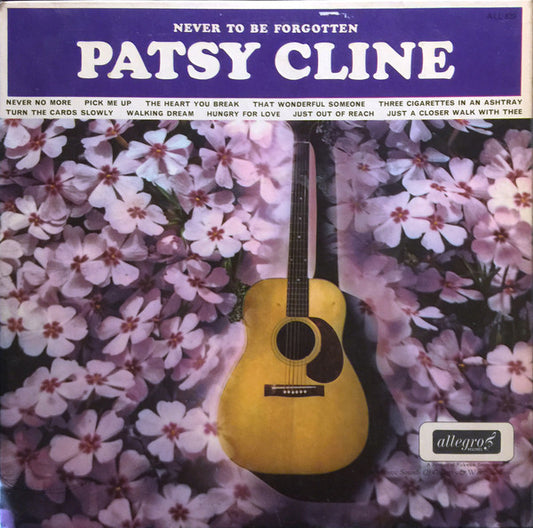 Patsy Cline - Never To Be Forgotten - Used Vinyl Record