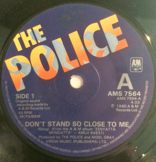 The Police - Don't Stand So Close To Me - Used Vinyl Record 7"