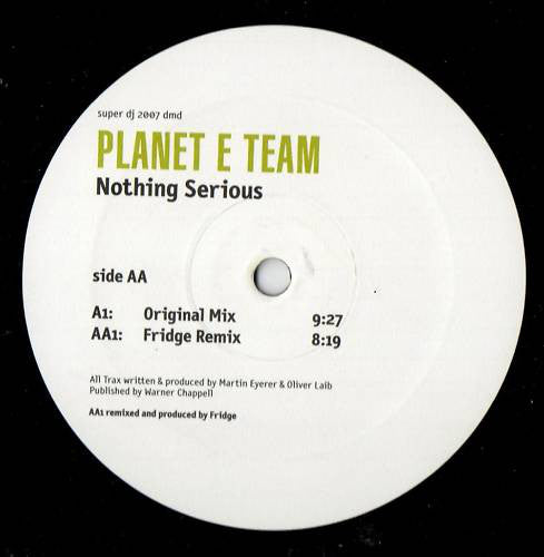 Planet E Team - Nothing Serious - Used Vinyl Record 12"